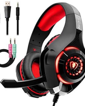 Auriculares Gaming Premium Stereo con Microfono para PS4 PC Xbox One con Cancelacion ruido